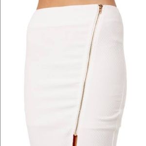 Sandra Angelozzi Beige Silver Zipper Front Sz 8